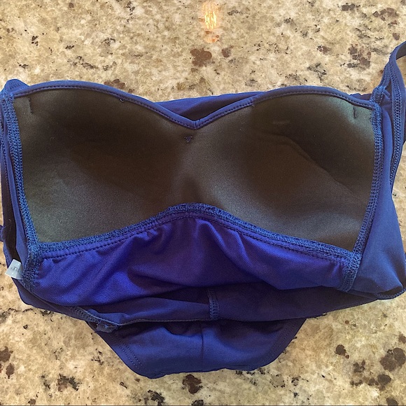 Navy Blue One Piece Swimsuit - Picture 5 of 7